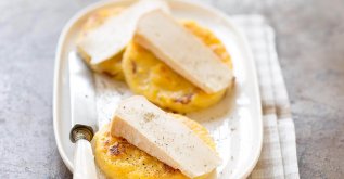 toast polenta et reblochon