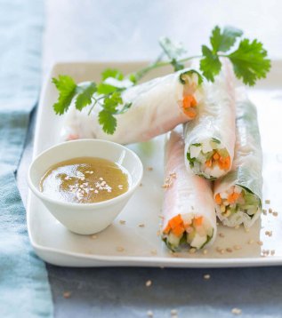 Rouleaux de printemps au Reblochon