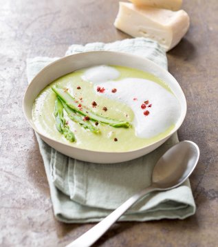 veloute asperges au reblochon