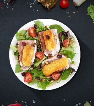 recette salade de reblochon pané