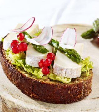 tartine fraicheur au Reblochon de savoie