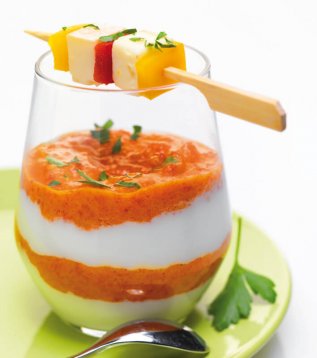 Mousse de Reblochon aux poivorns rouges