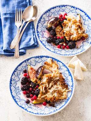 Fruits d'éte en crumble
